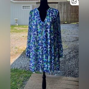 Girl With Curves 1X tunic top long sleeve floral top boho